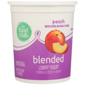 Peach Blended Lowfat Yogurt