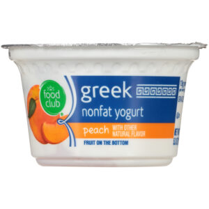 Peach Fruit On The Bottom Greek Nonfat Yogurt
