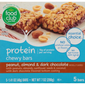 Peanut  Almond & Dark Chocolate Protein Chewy Bars