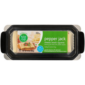 Pepper Jack Monterey Jack Cheese With Jalapeno Peppers Cheese Snack Squares