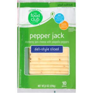 Pepper Jack Monterey Jack Deli-Style Sliced With Jalapeno Peppers