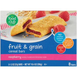 Raspberry Fruit & Grain Cereal Bars