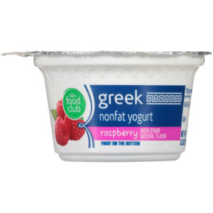 Raspberry Fruit On The Bottom Greek Nonfat Yogurt