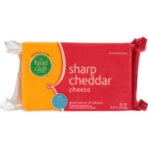 Food Club Sharp Cheddar Cheese 16 oz