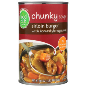 Sirloin Burger With Homestyle Vegetables Chunky Soup