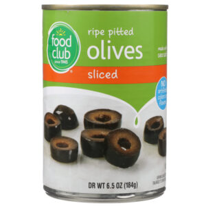 Sliced Ripe Pitted Olives