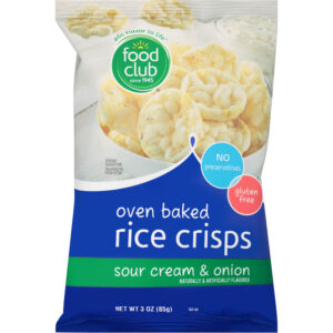Sour Cream & Onion Oven Baked Rice Crisps