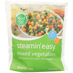 Steamin' Easy  Mixed Vegetables With Carrots  Corn  Green Beans & Peas