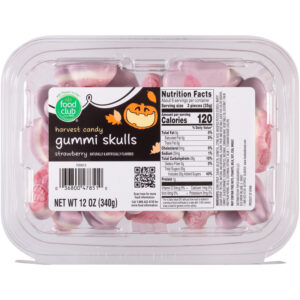 Strawberry Gummi Skulls Harvest Candy