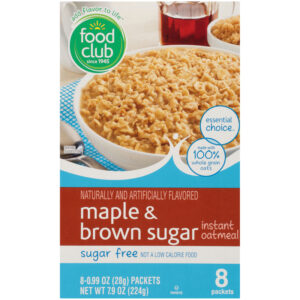 Sugar Free Maple & Brown Sugar Instant Oatmeal