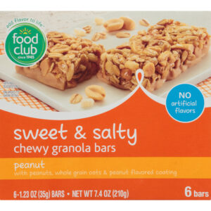Sweet & Salty Peanut Chewy Granola Bars