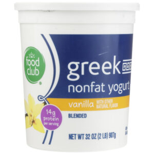 Vanilla Blended Greek Nonfat Yogurt