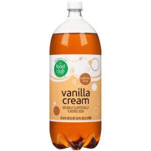 Vanilla Cream Flavored Caffeine Free Soda