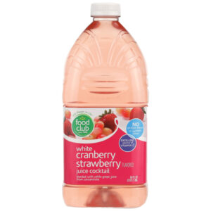White Cranberry Strawberry Flavored Juice Cocktail Blend From Concentrate