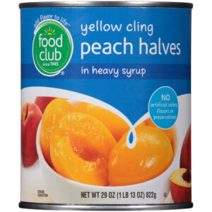 Yellow Cling Peach Halves In Heavy Syrup