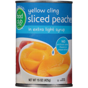 Yellow Cling Sliced Peaches In Extra Light Syrup