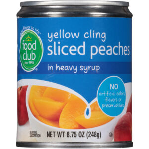 Yellow Cling Sliced Peaches In Heavy Syrup