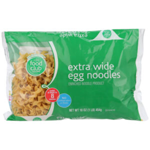 Enriched Noodle Product  Extra Wide Egg Noodles