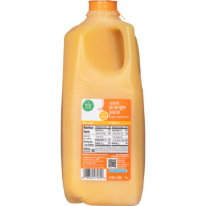 Food Club 100% Orange Juice From Concentrate No Pulp 0.5 gl