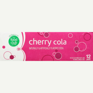 Food Club Cherry Cola Soda 12 ea