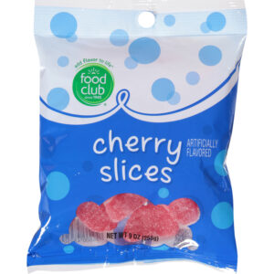 Food Club Cherry Slices Candy 9 oz
