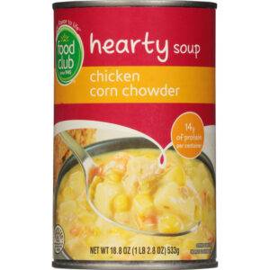 Food Club Chicken Corn Chowder Hearty Soup 18.8 oz
