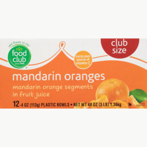 Food Club Club Size Mandarin Oranges 4 oz 12 ea