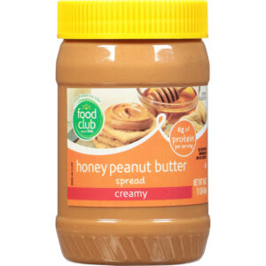 Food Club Creamy Honey Peanut Butter Spread 16 oz