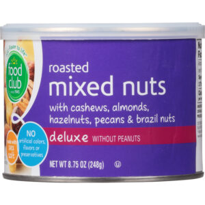 Food Club Deluxe without Peanuts Roasted Mixed Nuts 8.75 oz