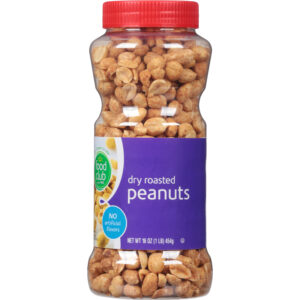Food Club Dry Roasted Peanuts 16 oz