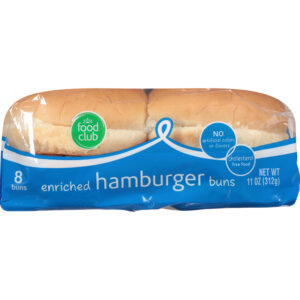 Food Club Enriched Hamburger Buns 8 ea