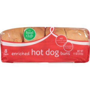 Food Club Enriched Hot Dog Buns 8 ea