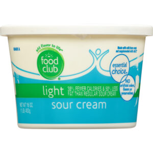 Food Club Essential Choice Light Sour Cream 16 oz