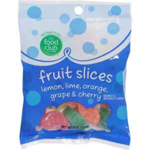 Food Club Fruit Slices Candy 9 oz