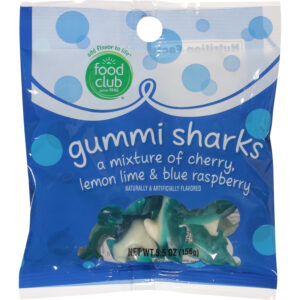 Food Club Gummi Sharks 5.5 oz