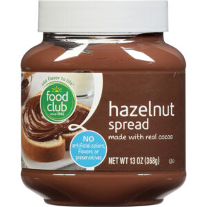 Food Club Hazelnut Spread with Real Cocoa 13 oz