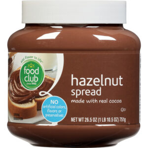 Food Club Hazelnut Spread with Real Cocoa 26.5 oz