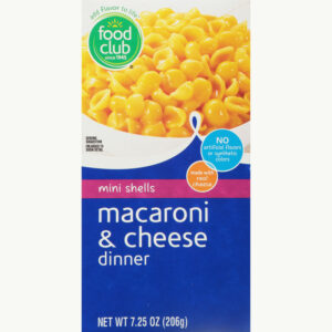 Food Club Mini Shells Macaroni & Cheese Dinner 7.25 oz