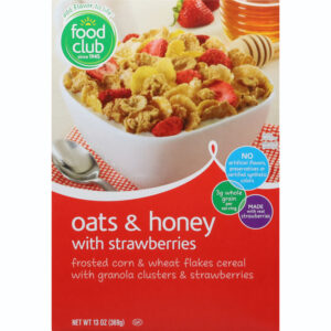 Food Club Oats & Honey with Strawberries Cereal 13 oz