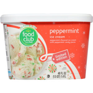 Food Club Peppermint Ice Cream 48 fl oz