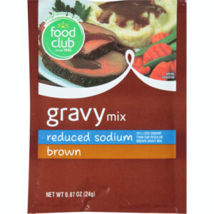 Food Club Reduced Sodium Brown Gravy Mix 0.87 oz