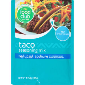 Food Club Reduced Sodium Taco Seasoning Mix 1.25 oz
