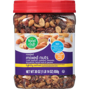 Food Club Roasted Lightly Salted Mixed Nuts 30 oz