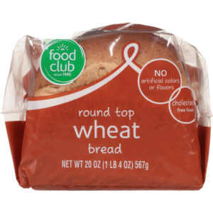 Food Club Round Top Wheat Bread 20 oz