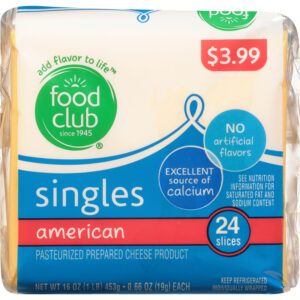 Food Club Singles American Cheese 24 ea