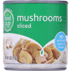 Food Club Sliced Mushrooms 4 oz