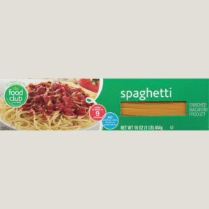 Food Club Spaghetti 16 oz