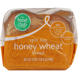 Food Club Split Top Honey Wheat Bread 24 oz