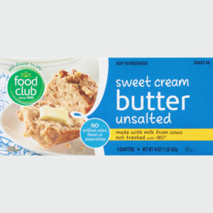 Food Club Sweet Cream Unsalted Butter 4 ea