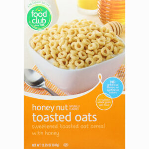 Food Club Toasted Oats Honey Nut Cereal 12.25 oz